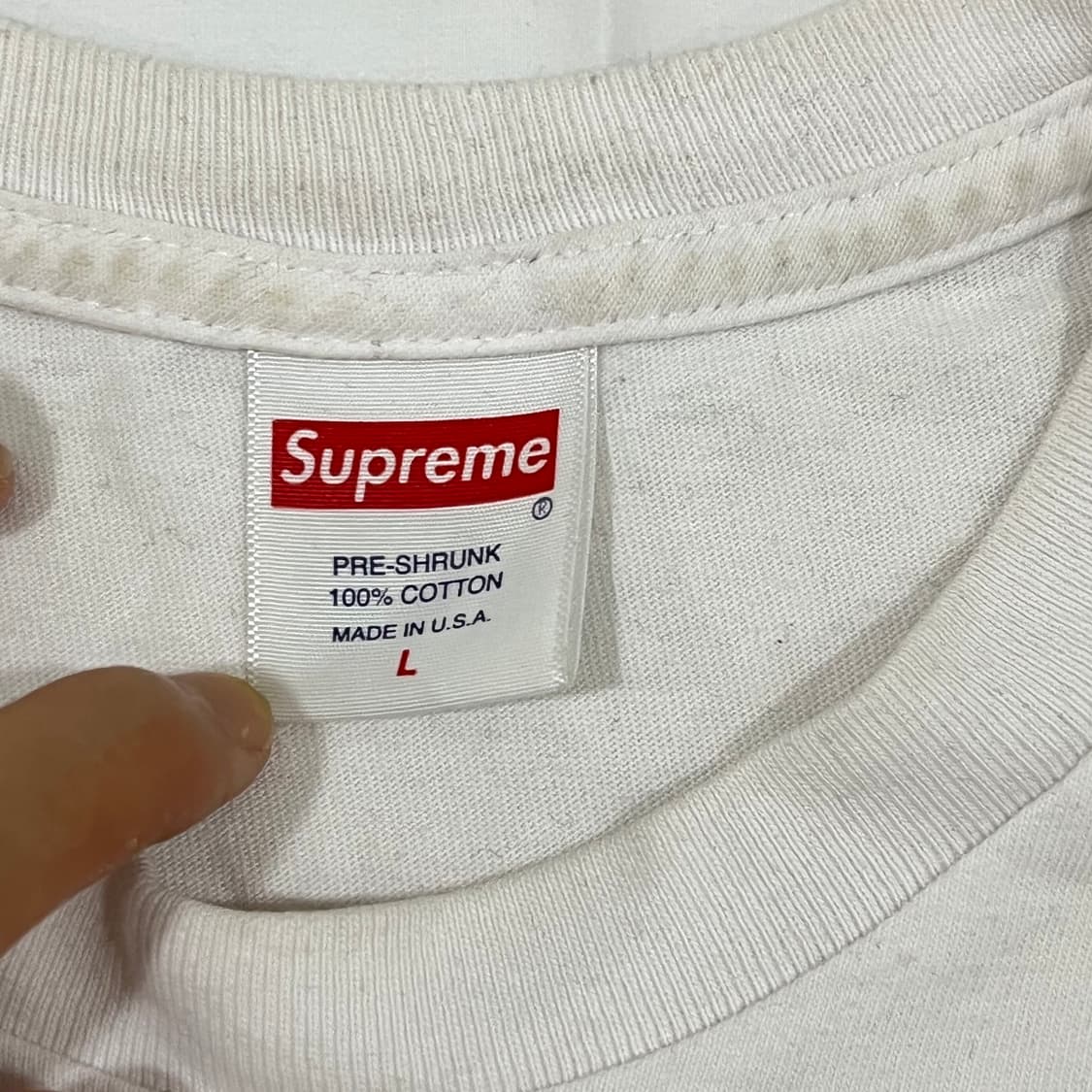 슈프림 부주 반톤 반팔 L 상품이미지3