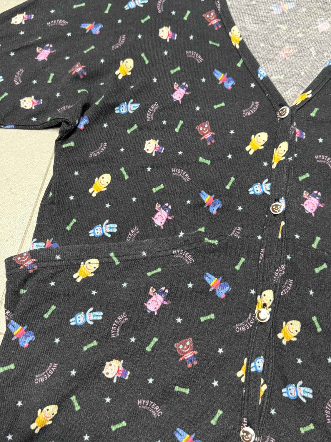 히스테릭 글래머 귀여운 별과 동물 패턴 가디건 자켓 상품이미지2