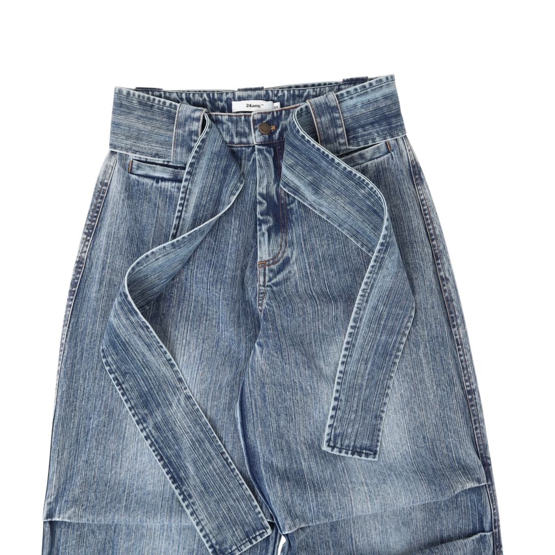24ans 벨티드 플레어 데님팬츠 상품이미지2