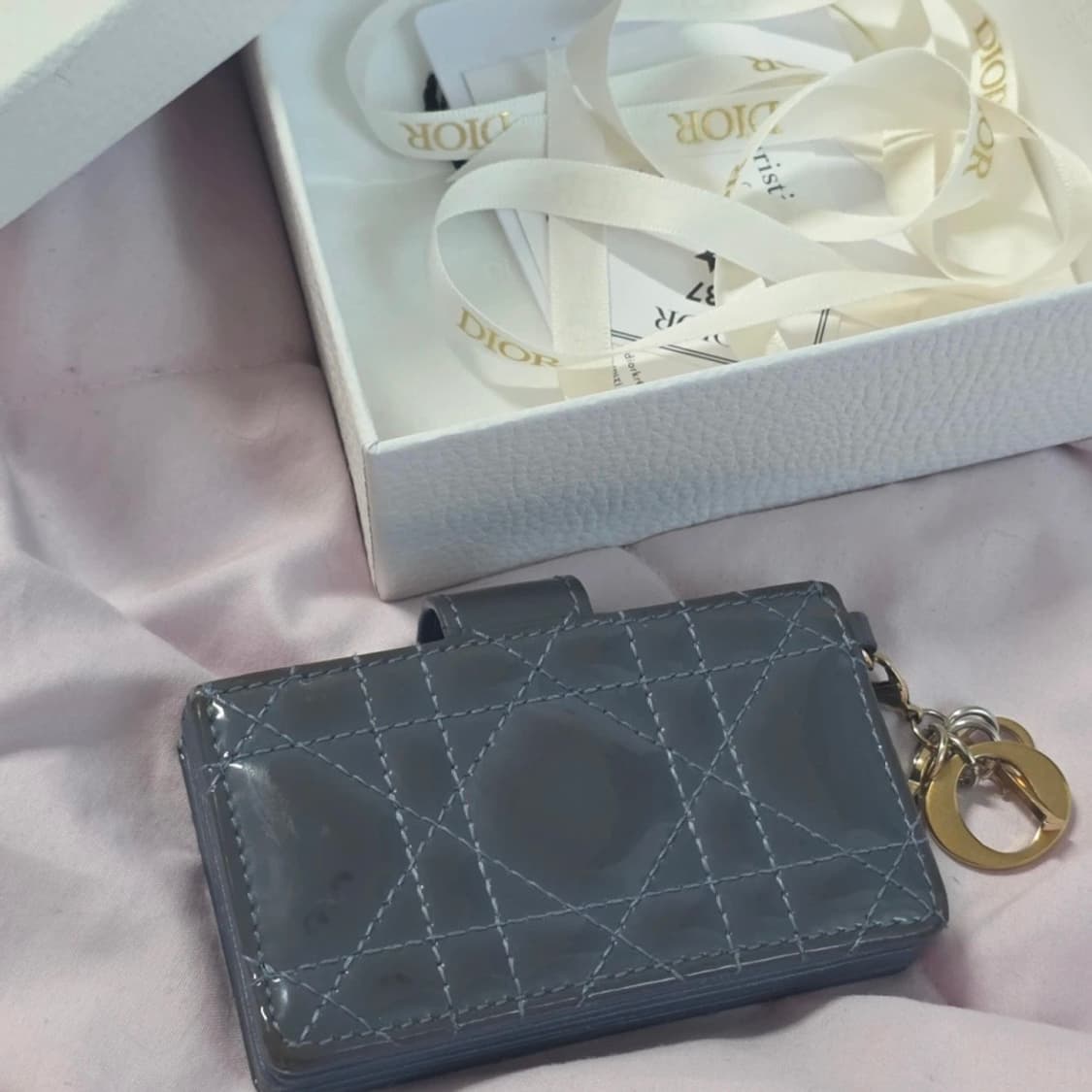 풀박스 디올 페이던트 까나쥬 아코디언 카드지갑 상품이미지5