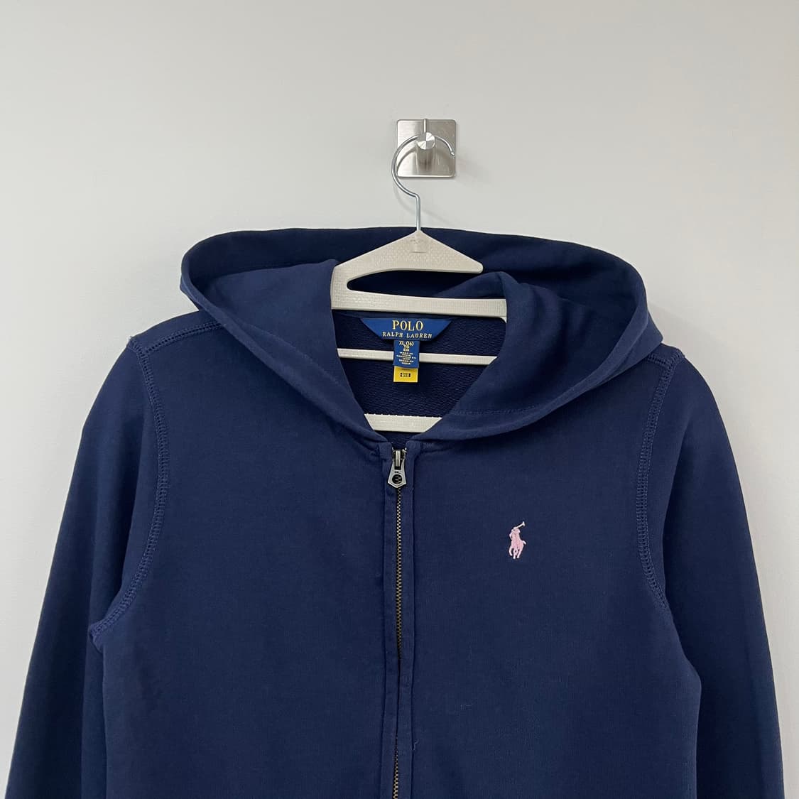 폴로 랄프로렌 신형 핑크 포니 네이비 후드집업 상품이미지4