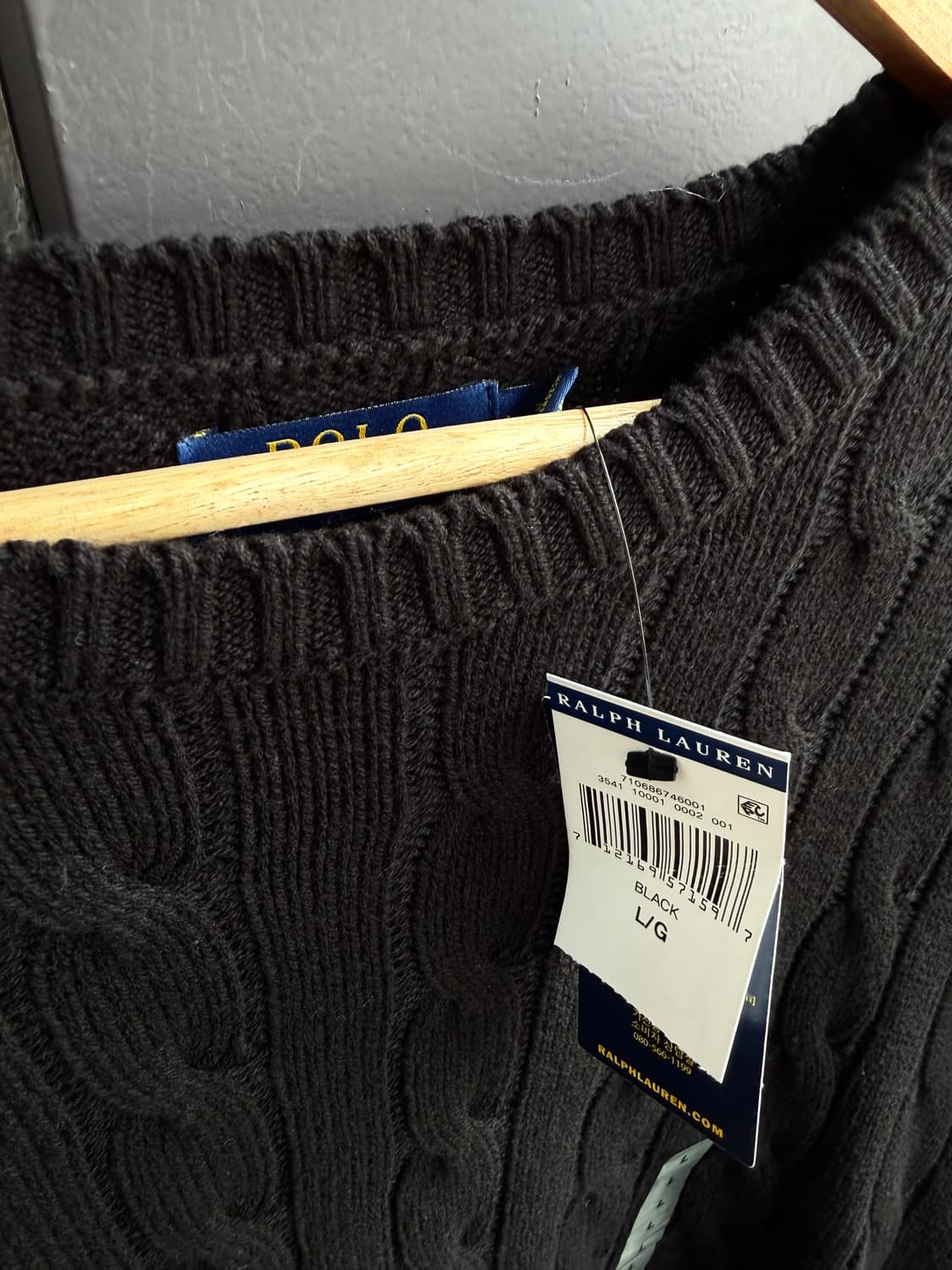 L/ 폴로랄프로렌 포니 꽈배기 니트 (새상품) 상품이미지7