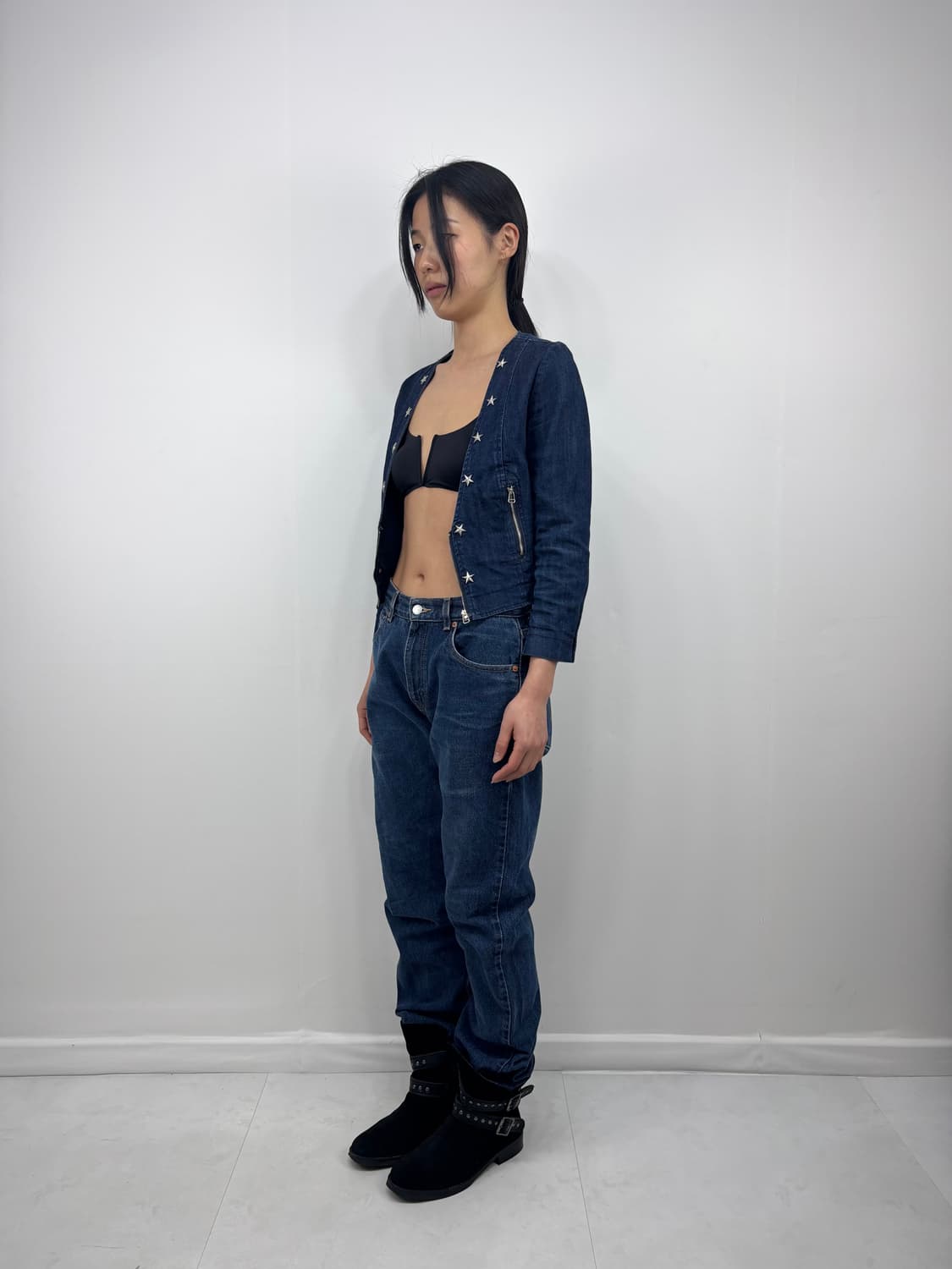 STAR STUDDED DENIM JACKET 상품이미지3