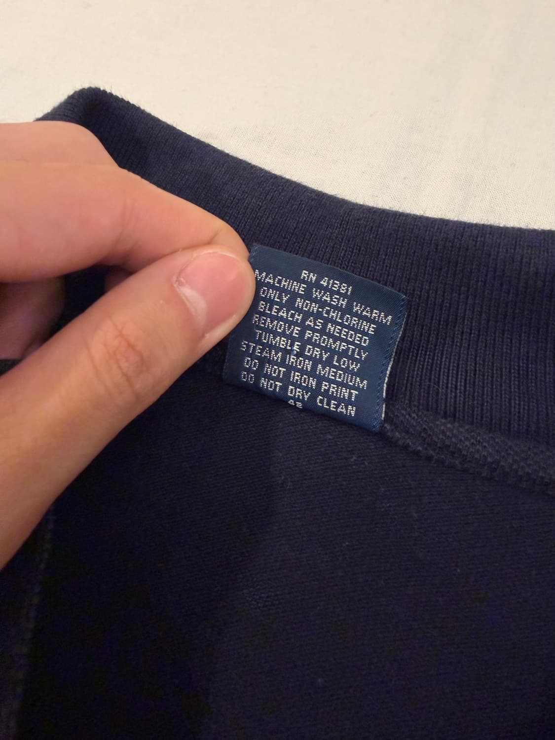 폴로 랄프로렌 빅포니 롱슬리브 긴팔 카라티 네이비 상품이미지5