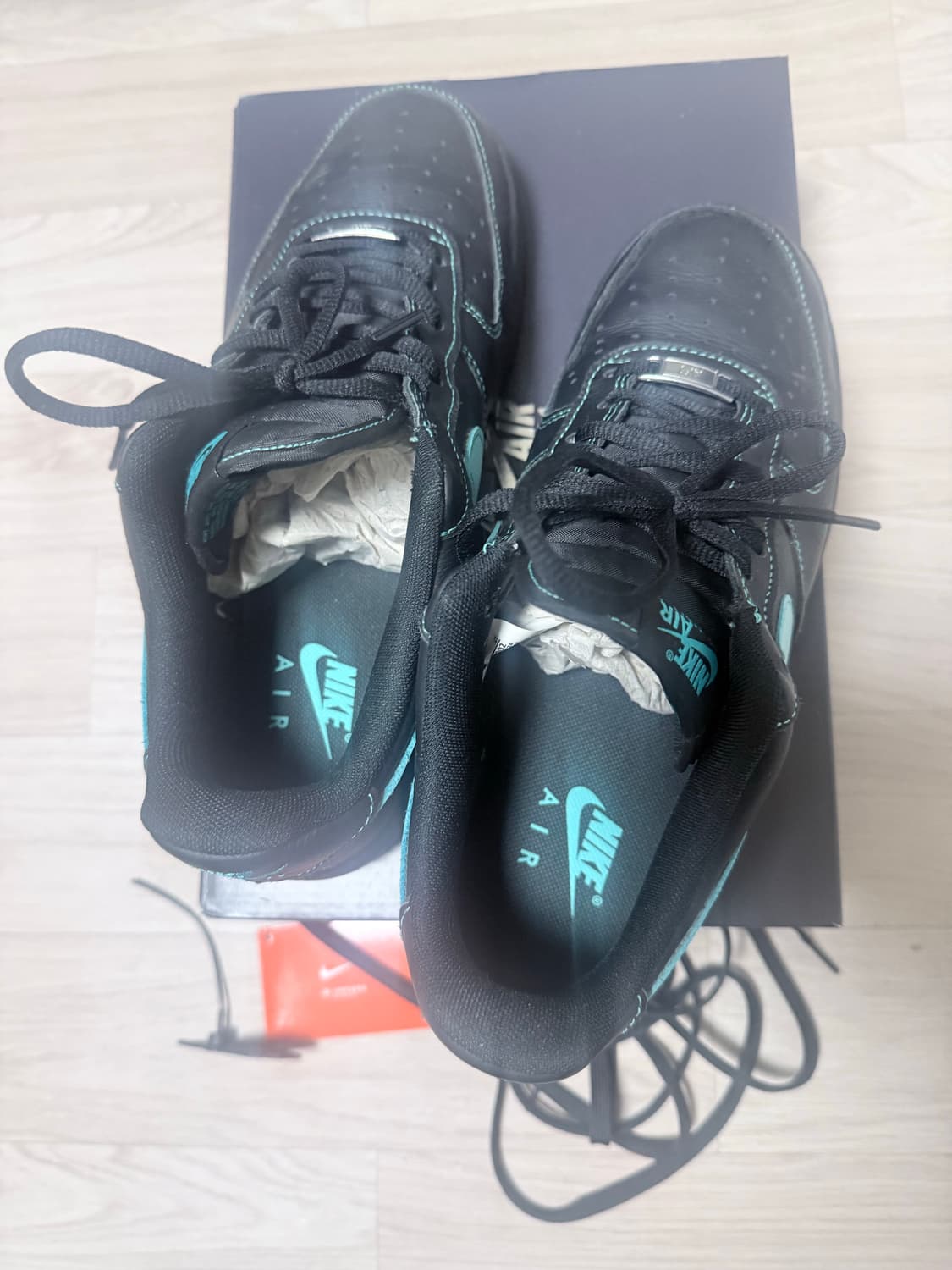 크림구매) 나이키 에어포스 티파니 색 오로라 그린 270미리 상품이미지5