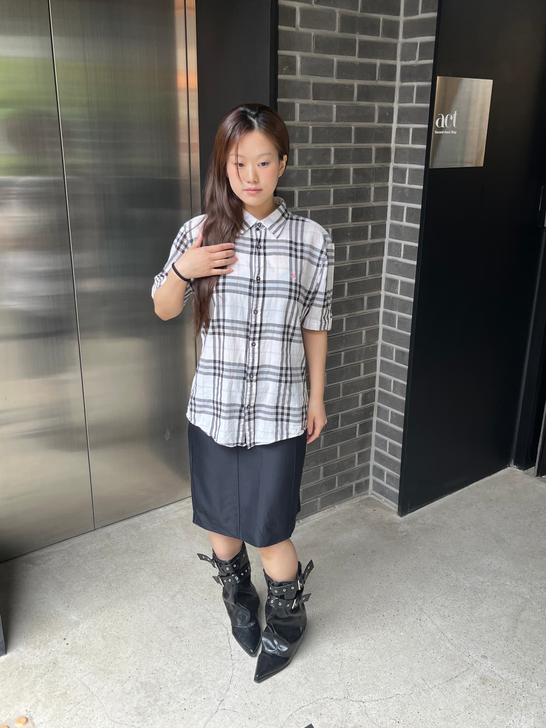 00s Louis Vuitton 루이비통 실크 스커트 상품이미지10