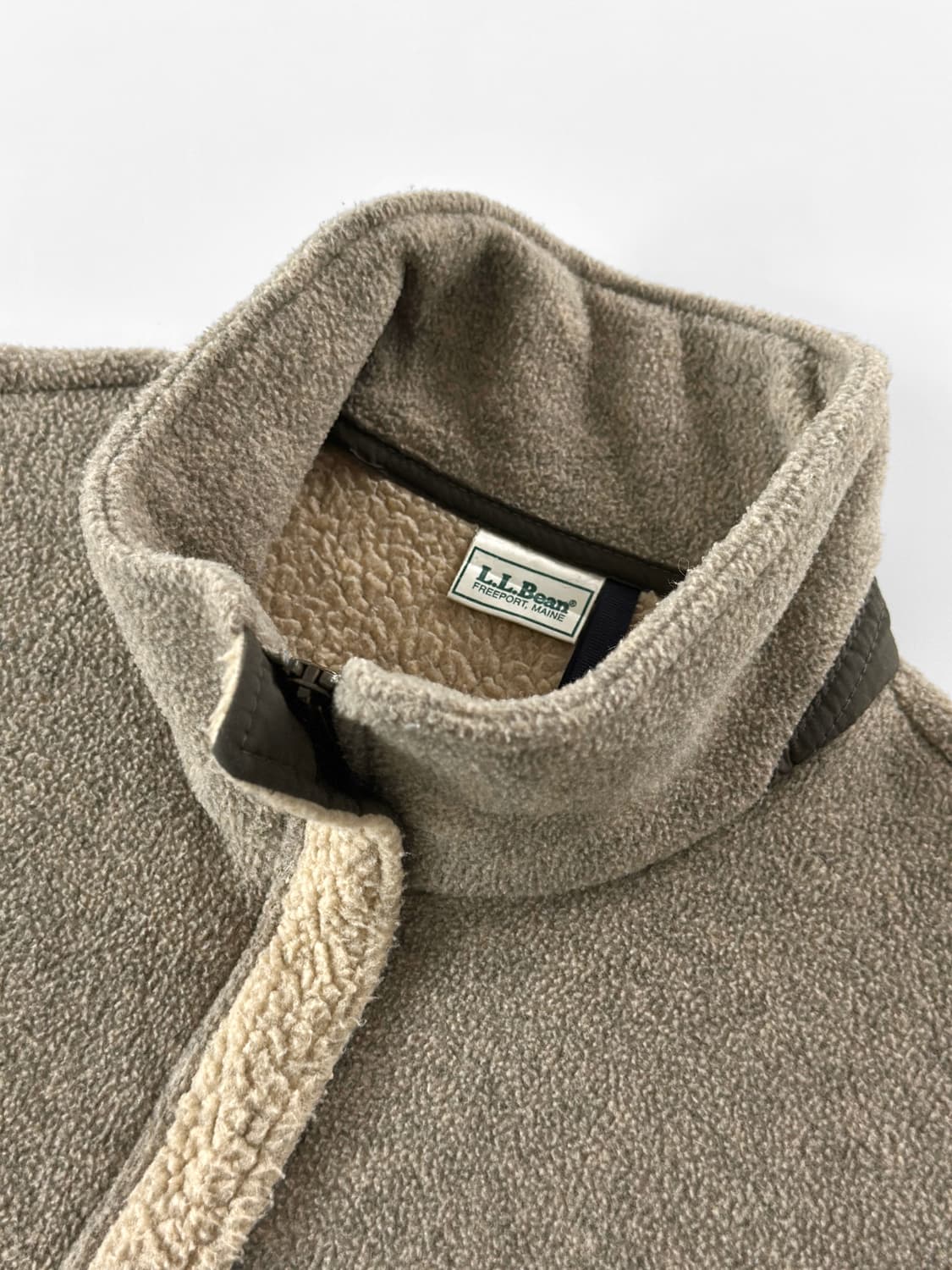 90s 빈티지 엘엘빈 쉐르파 라인 플리스 자켓 상품이미지4