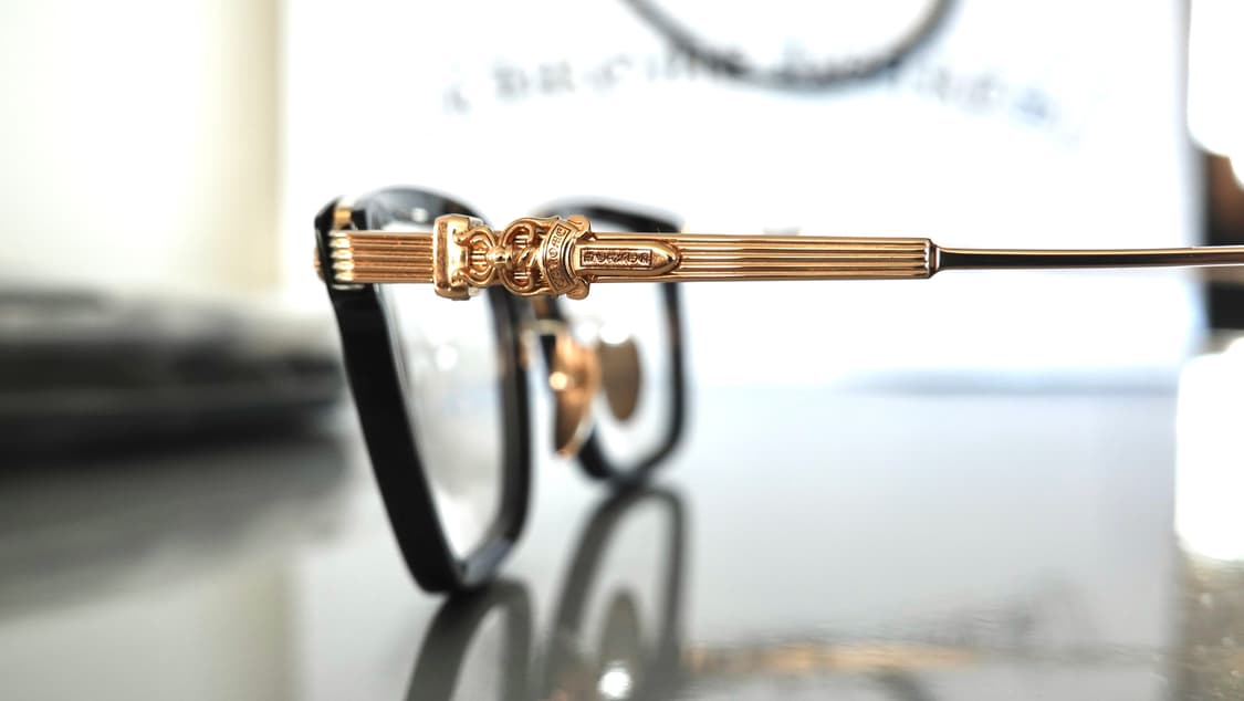 크롬하츠 오버포크 블랙/골드 안경 상품이미지5