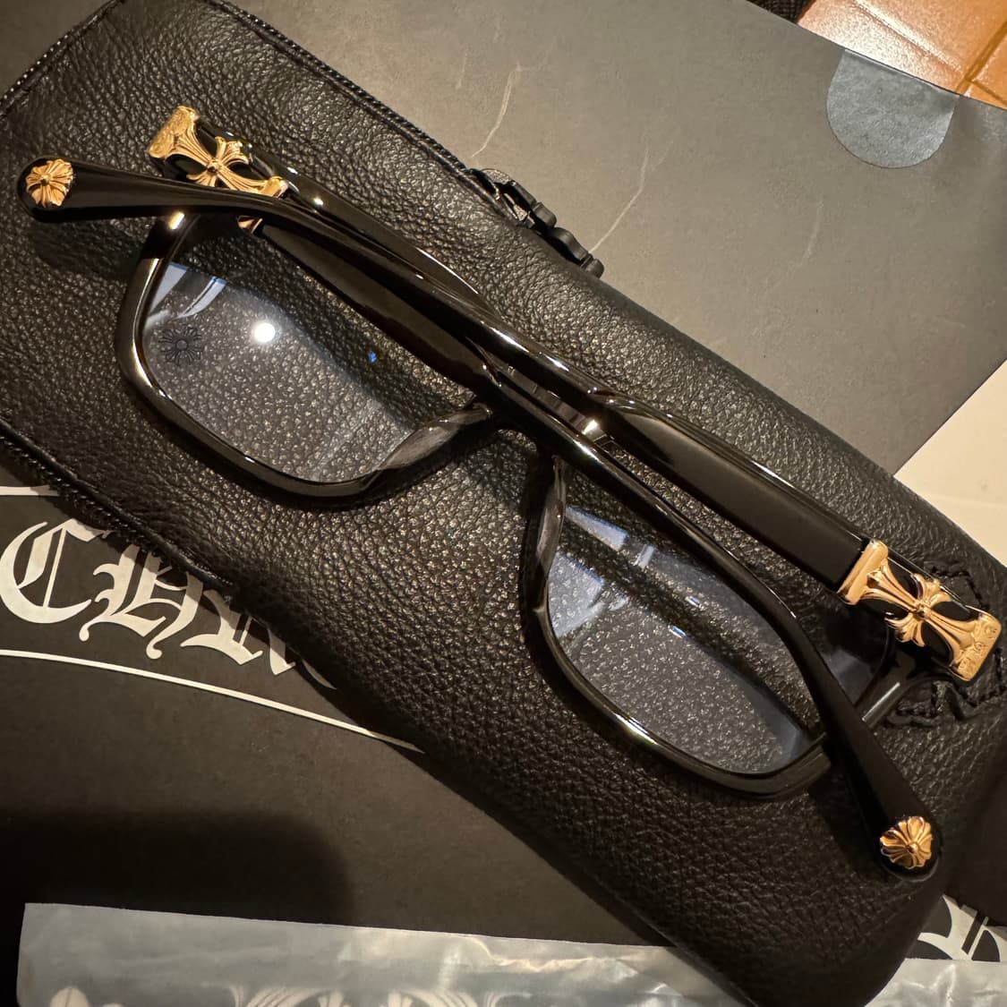 [53] 크롬하츠 콕스어커 블랙 18K 골드 플레이트 상품이미지2