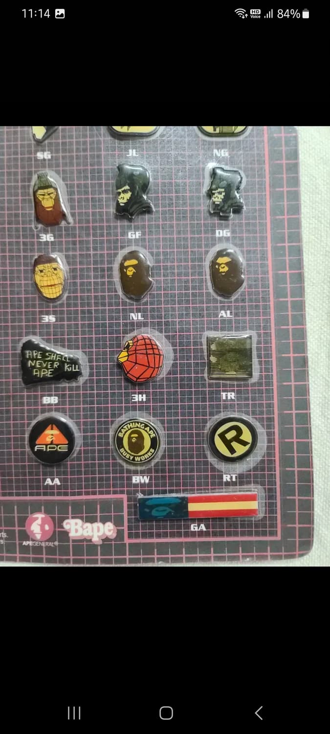 1999년 BAPE LOGO 핀  배지 세트# 상품이미지4