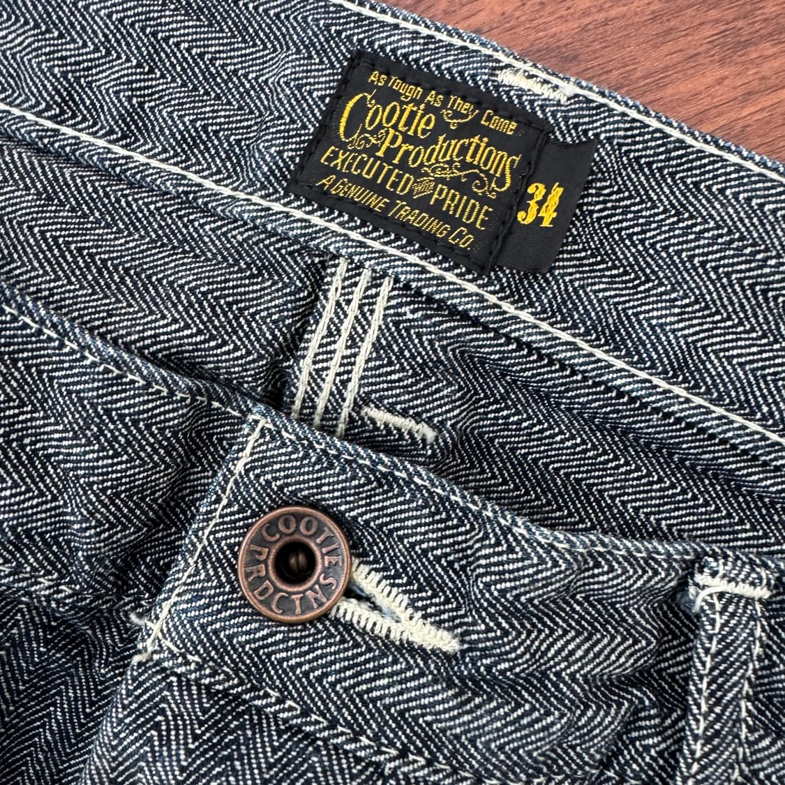 34 쿠티 프로덕션 헤링본 워크 팬츠 상품이미지7