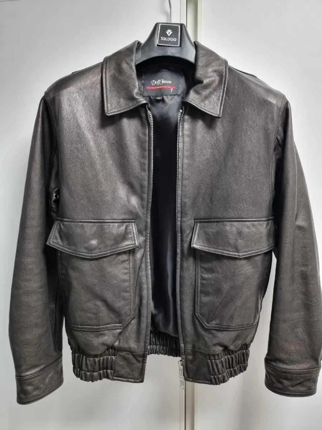 도프제이슨 베지터블 램스킨 A-2 가죽 자켓 상품이미지1