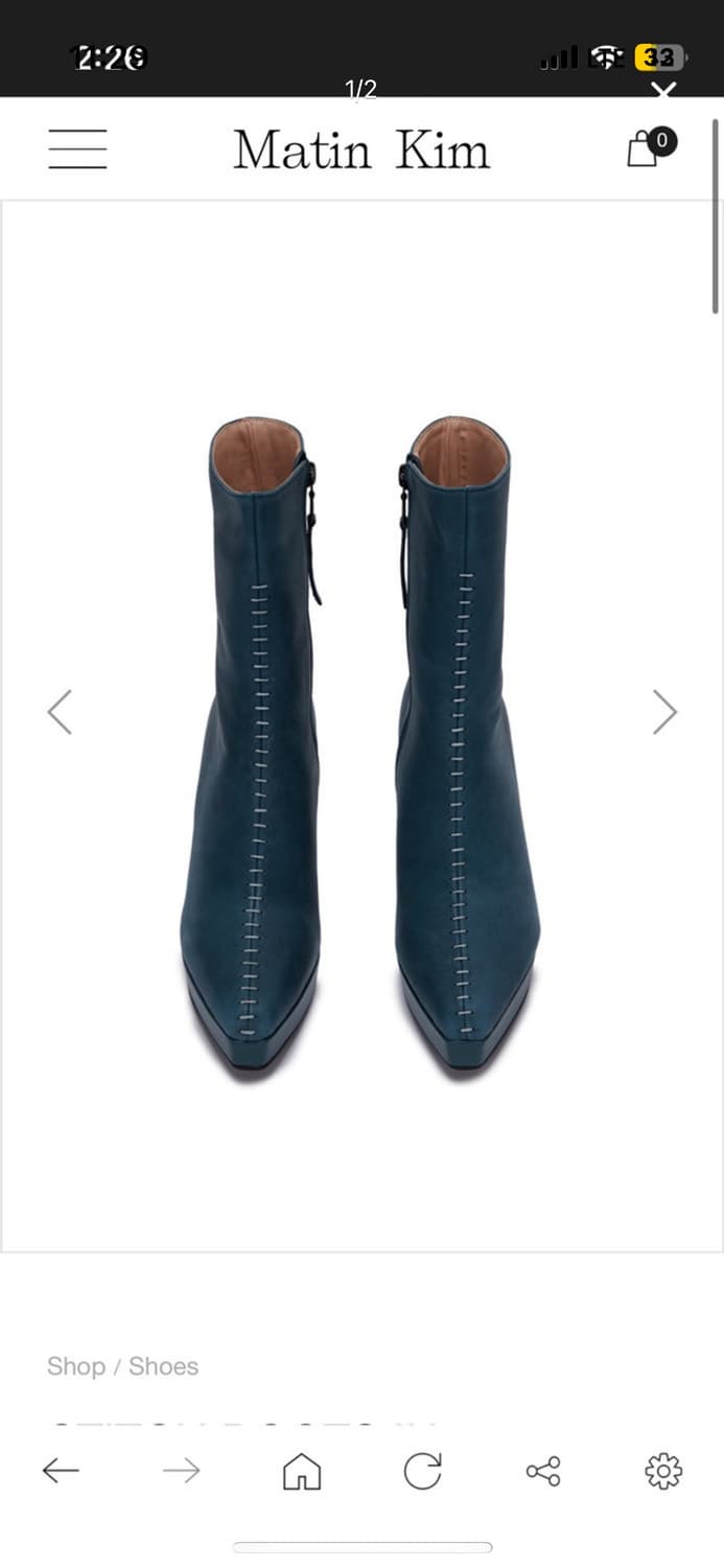 마뗑킴 스티치 부츠 상품이미지1