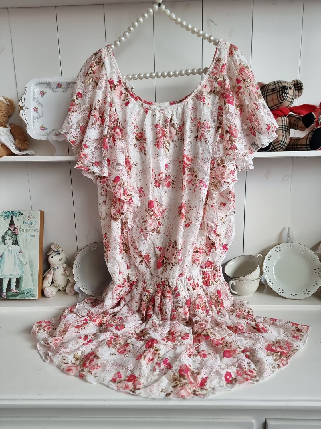 플라워 레이스 캉캉 원피스 상품이미지1