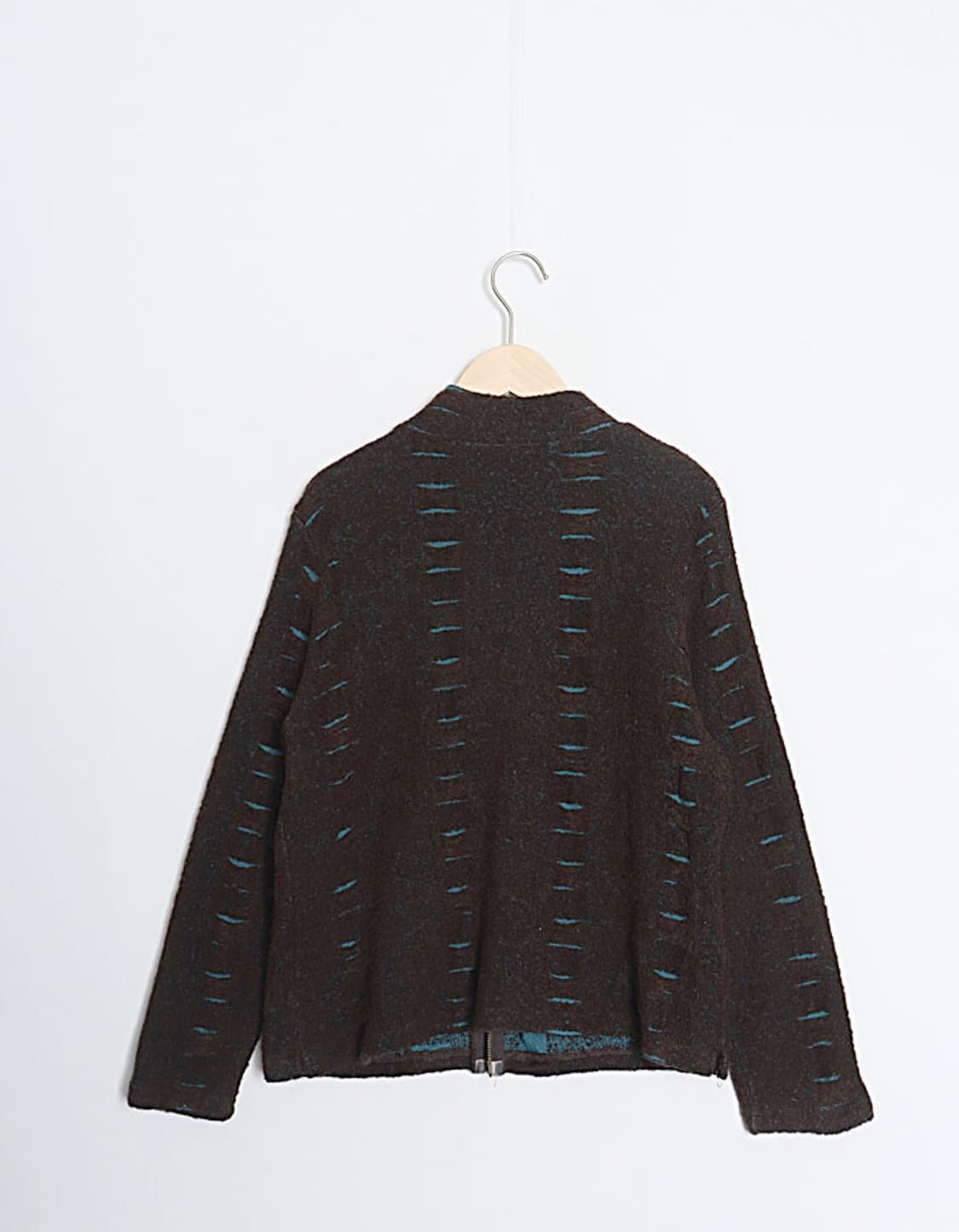 PORT-BLAIR Cutting Knit Zip Cardigan 상품이미지1