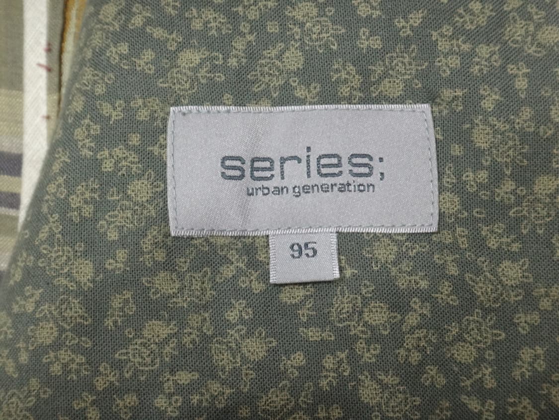 (M/95) 코오롱 series 시리즈 린넨 여름 체크 자켓 상품이미지8
