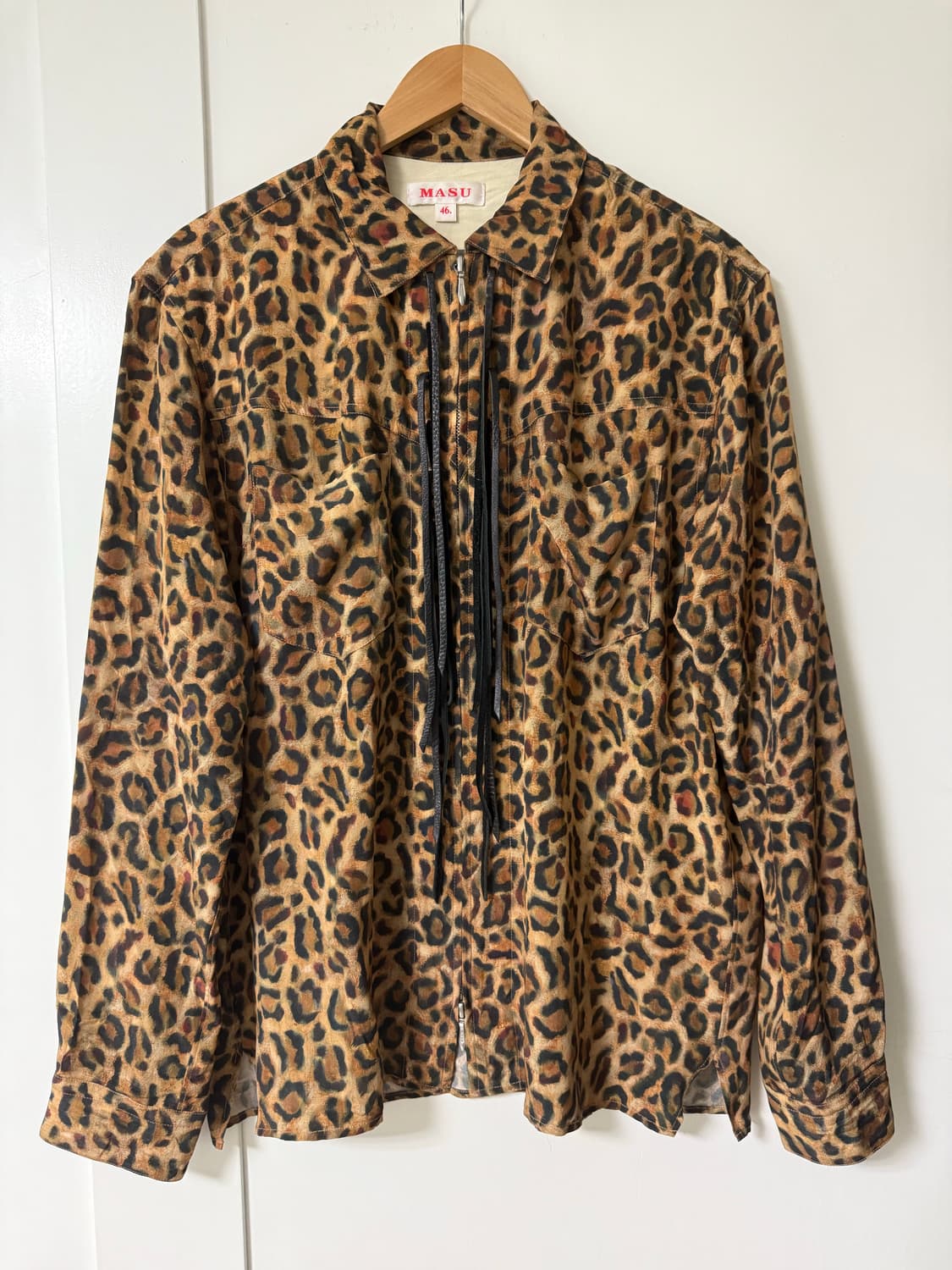 마수MASU 레오파드 실크셔츠 / 46 상품이미지1