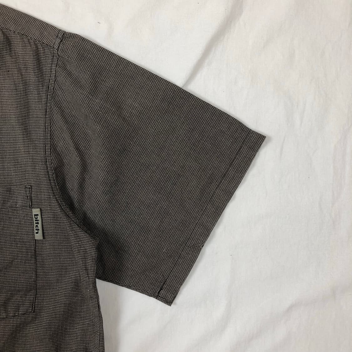 90s 비치스케이트보드 bitch 포켓 체크 지퍼셔츠 상품이미지3