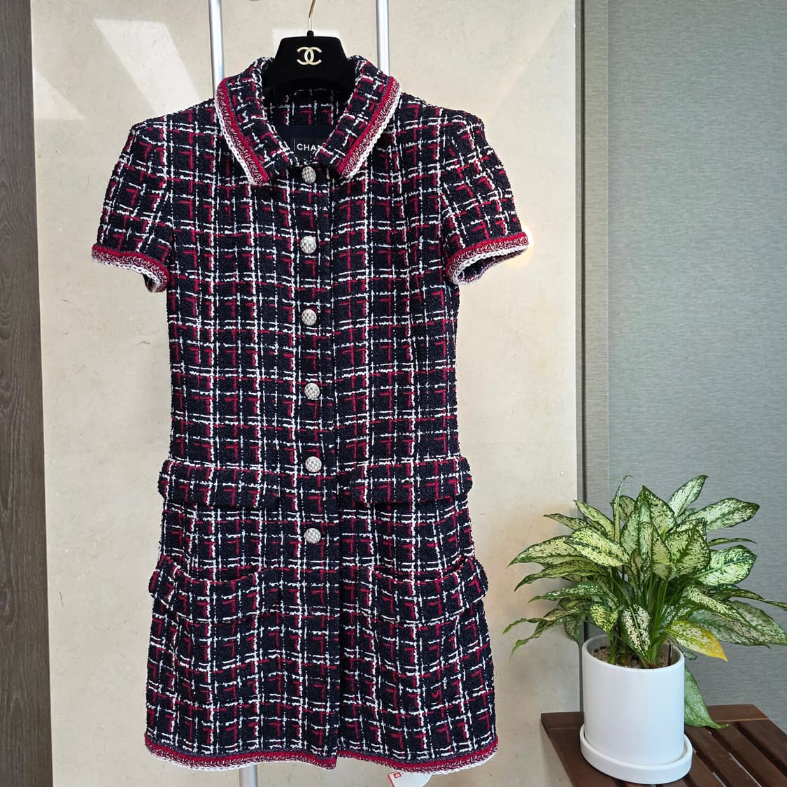 [정품] 샤넬 20P 제니/코마츠나나 착용 트위드 원피스 (36) 상품이미지1