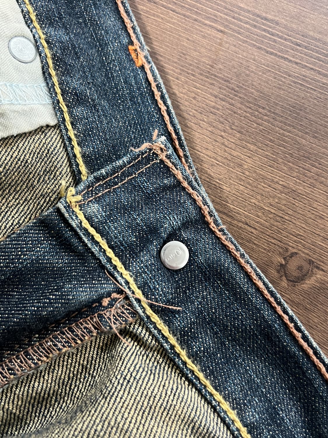 00s Levis 리바이스 514 슬림 스트레이트핏 흑청 데님 팬츠 상품이미지7