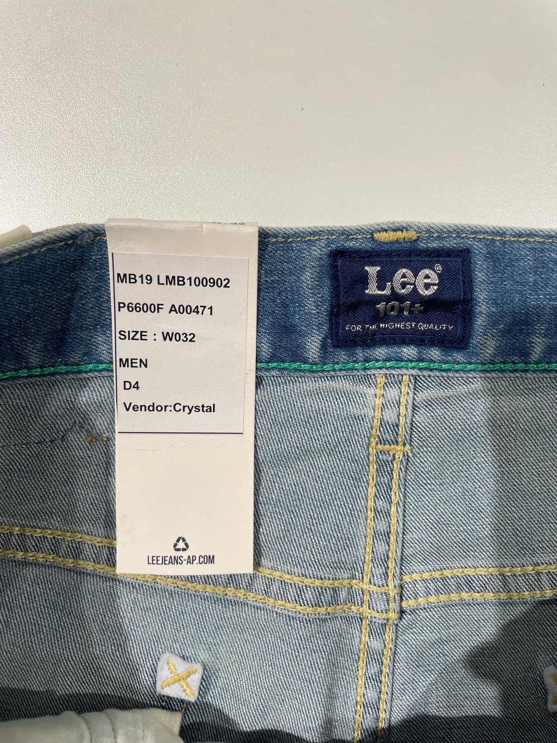 리 101+ 연청 레귤러 데님 쇼츠 상품이미지7