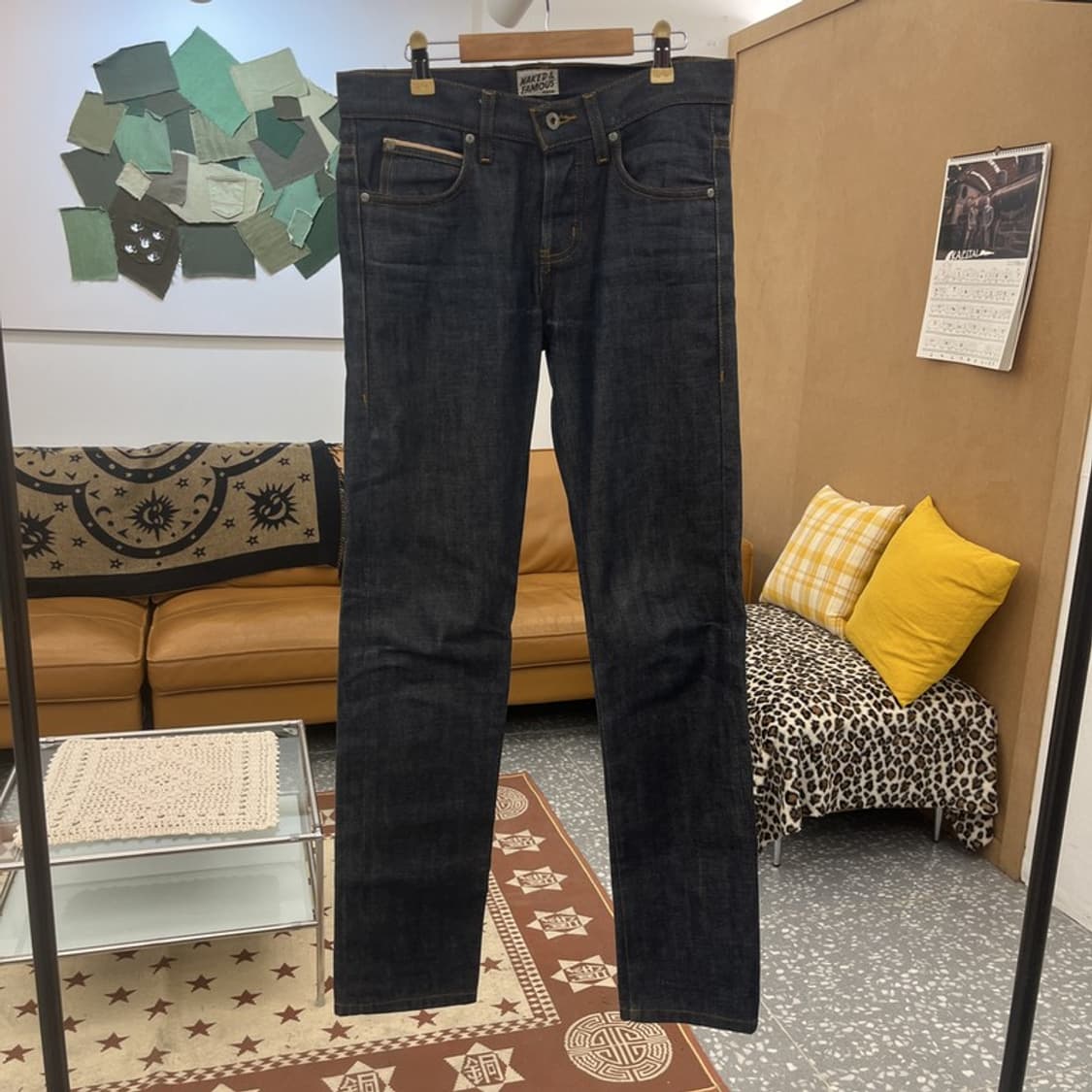 네이키드앤페이머스 모던 캐주얼 셀비지 데님팬츠 28인치 C09804 상품이미지3