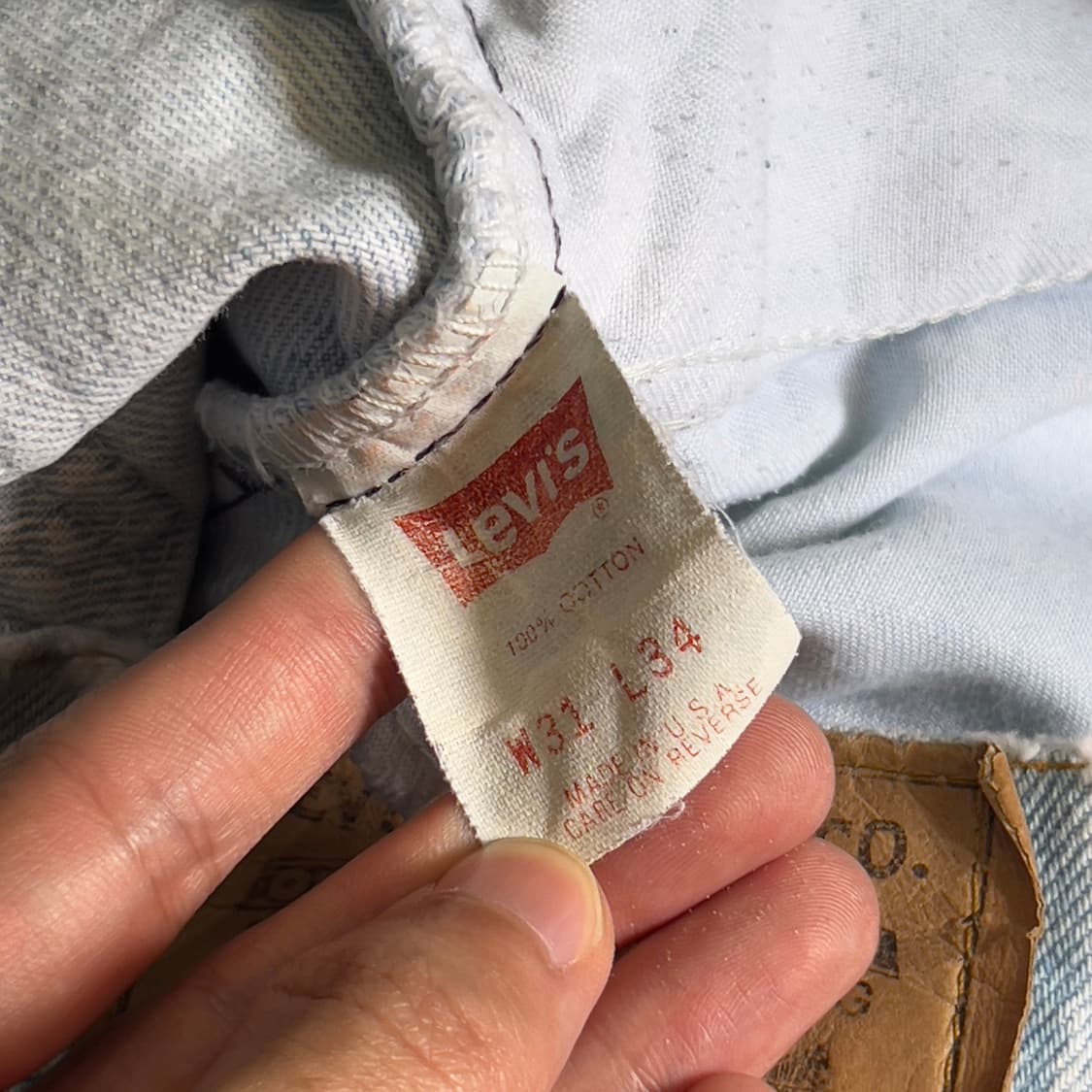 90’s 리바이스 505 오렌지탭 데님팬츠 USA 상품이미지5
