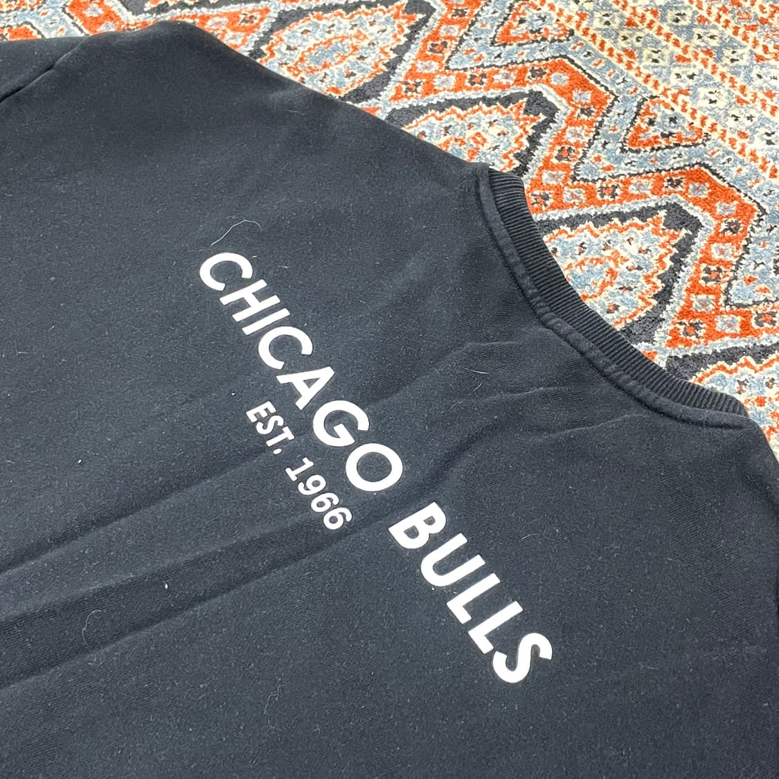 NBA 시카고불스 블랙 맨투맨 남성M 상품이미지4