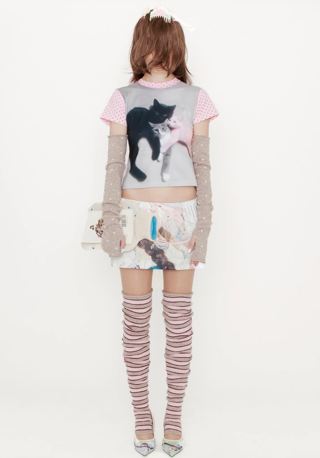 고양이 트리오 티셔츠 상품이미지1