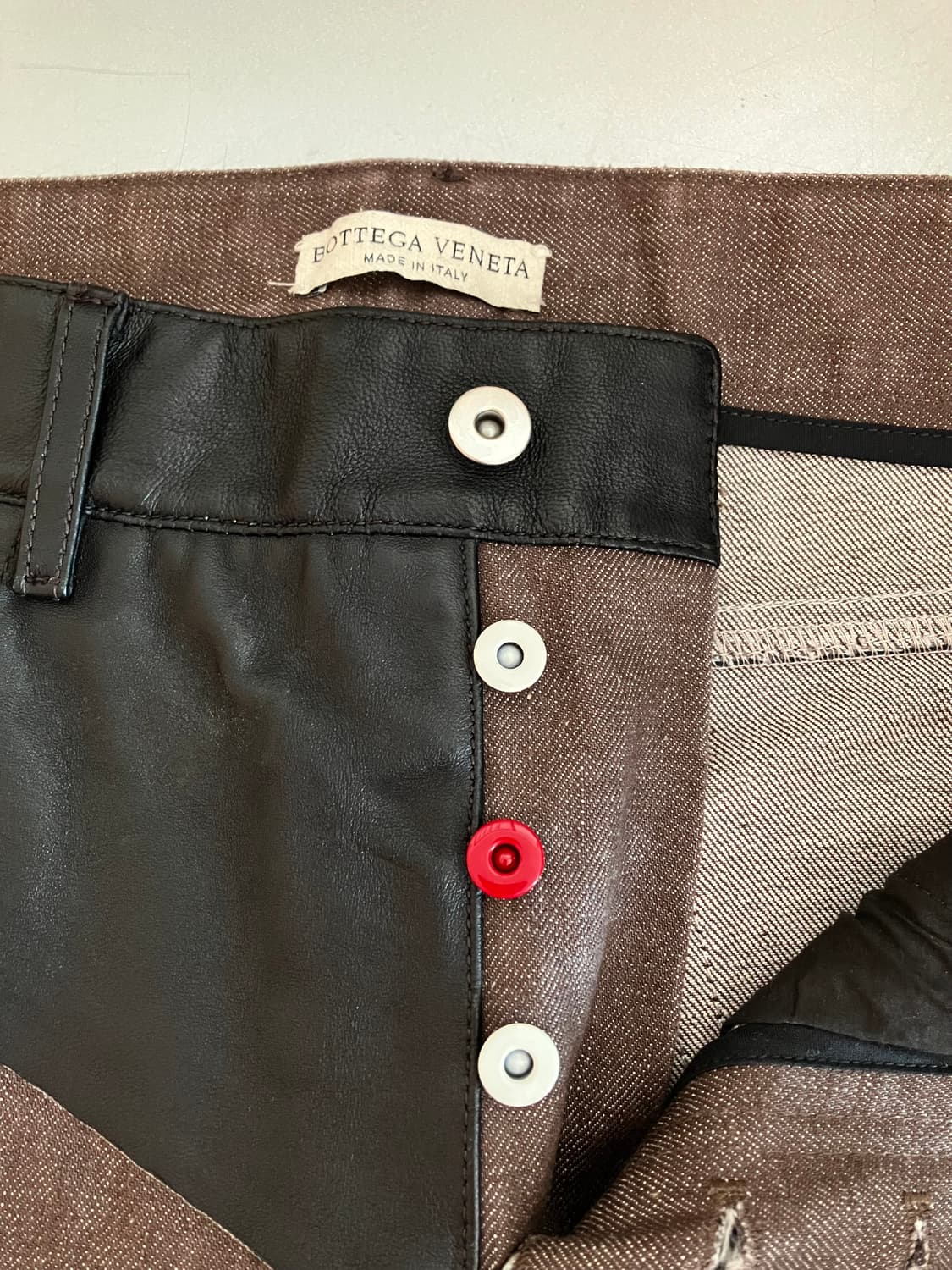 보테가 베네타 레더 믹스 진 상품이미지6