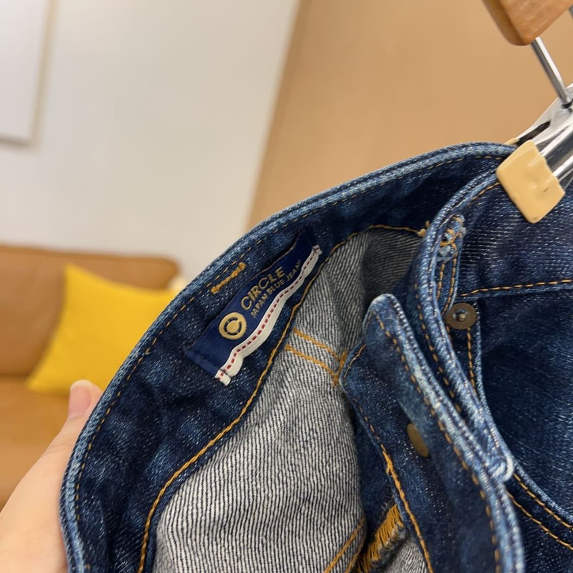 재팬블루 써클 셀비지 데님팬츠 청바지 34인치 C05176  상품이미지3