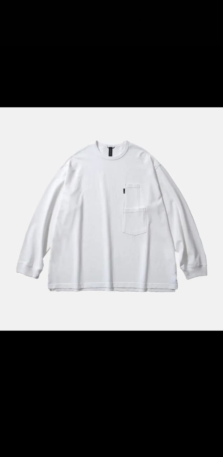 모이프 화이트,블랙 포켓 긴팔 티셔츠 새상품 2 상품이미지2