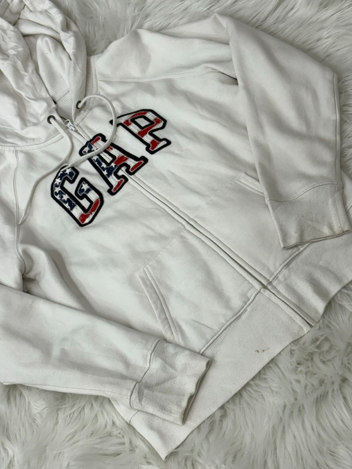 Gap embroidered hooded zip-up 상품이미지3
