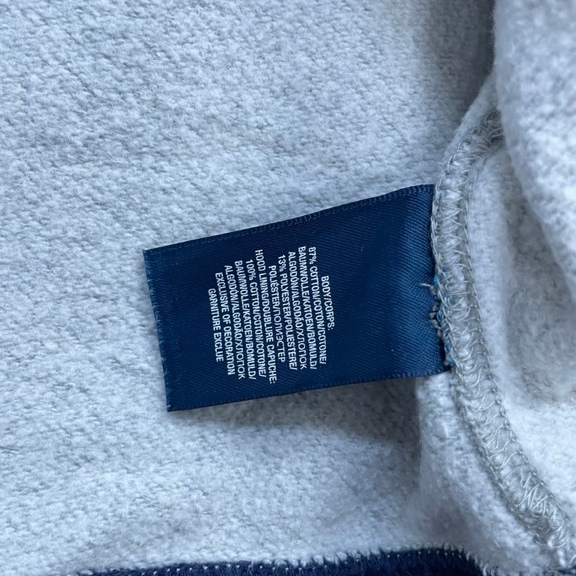 폴로 랄프로렌 빅 포니 사이드라인 후드집업 그레이 상품이미지6