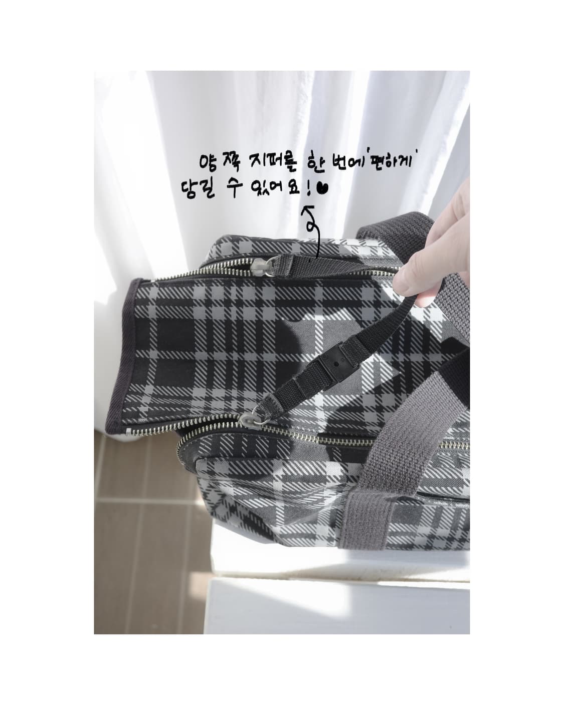 Hem checked bag 상품이미지5