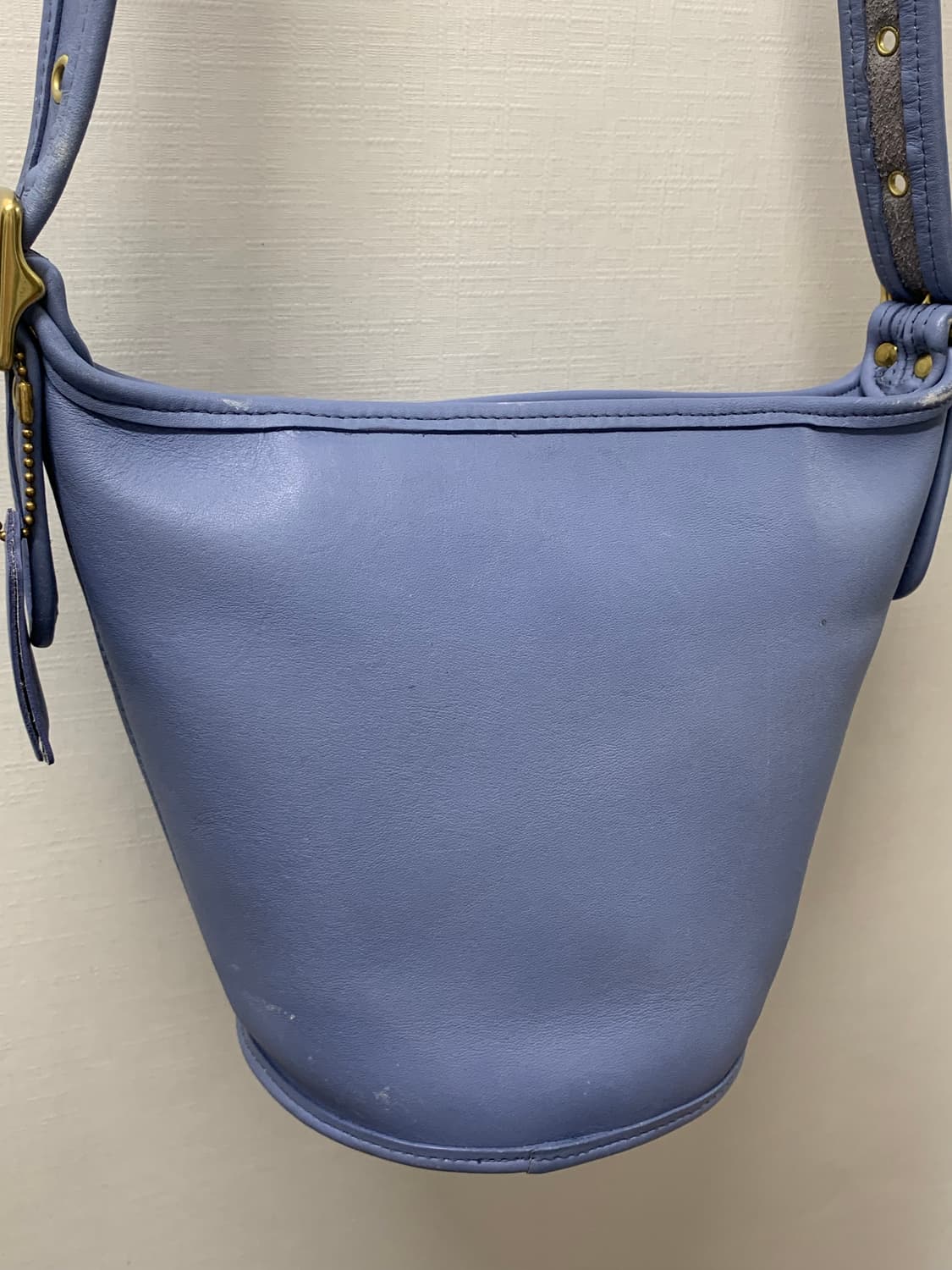 올드코치 9019 트윙클 블루 풀그레인 레더 더플백 상품이미지4