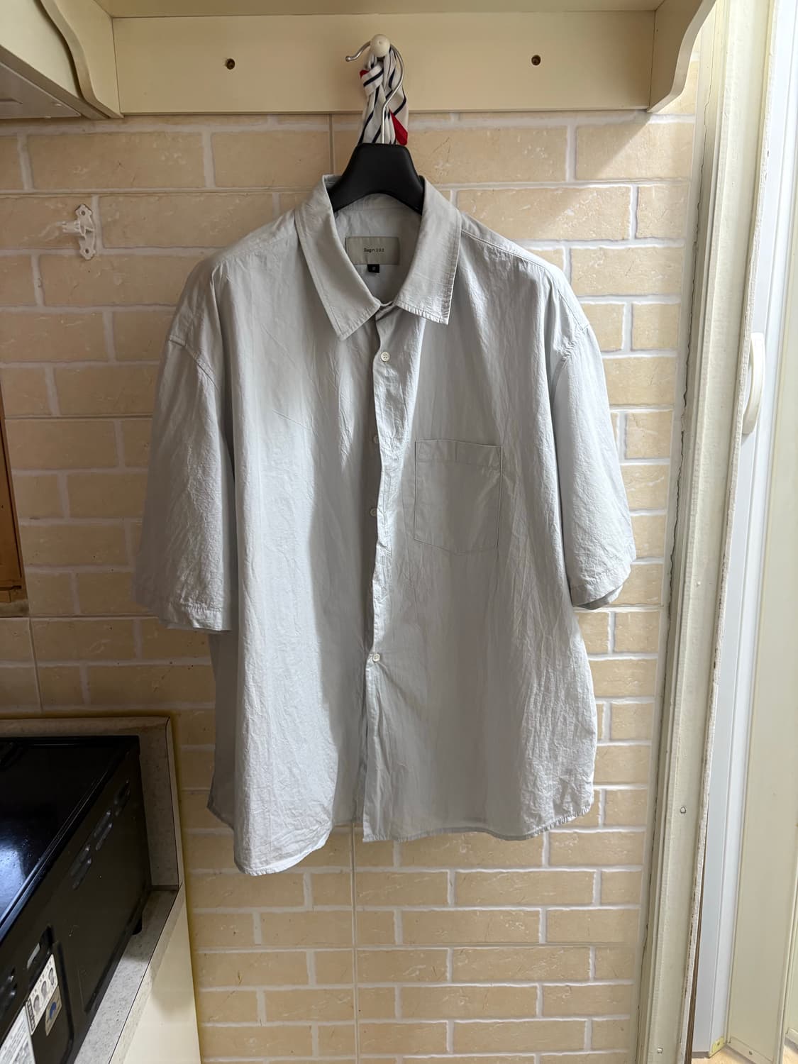 비긴202 크리즈 코튼 반팔셔츠 2사이즈 상품이미지1