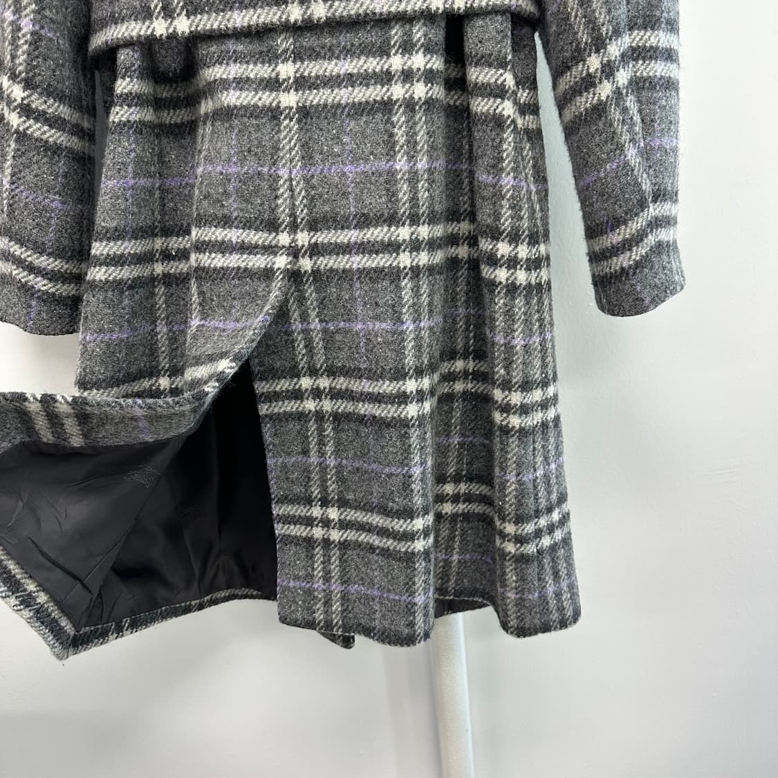 버버리 이태리 노바체크 하이넥 코트 상품이미지9