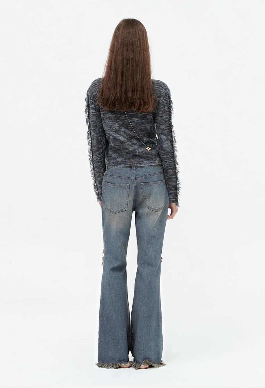 카티지하우스 Washed ripped slim jeans (Blue) 상품이미지2