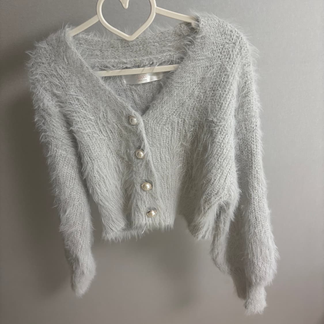 빈티지 일본 진주 니트 가디건 상품이미지2