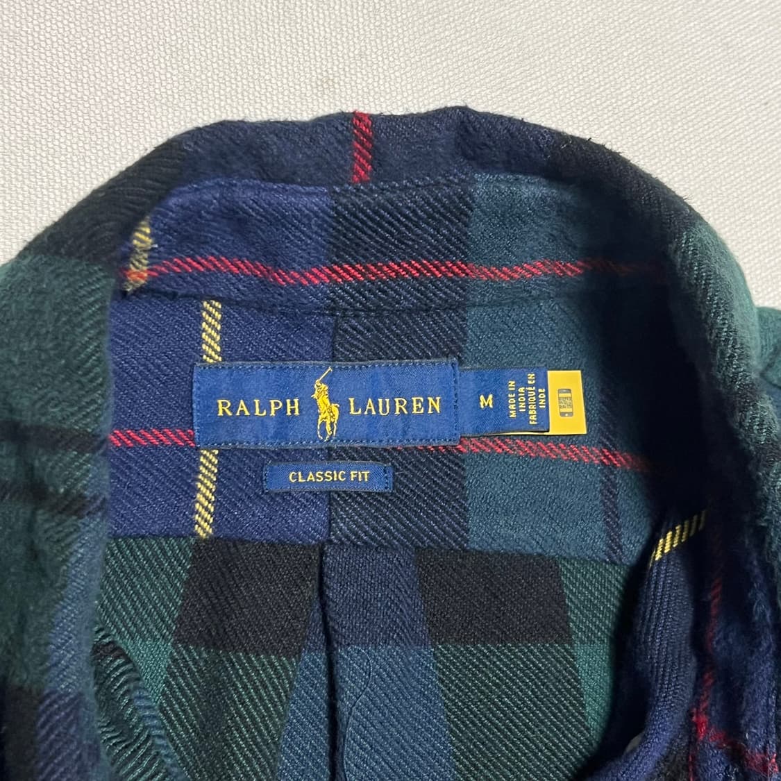 M 폴로랄프로렌 클래식 핏 타탄체크 셔츠  상품이미지4