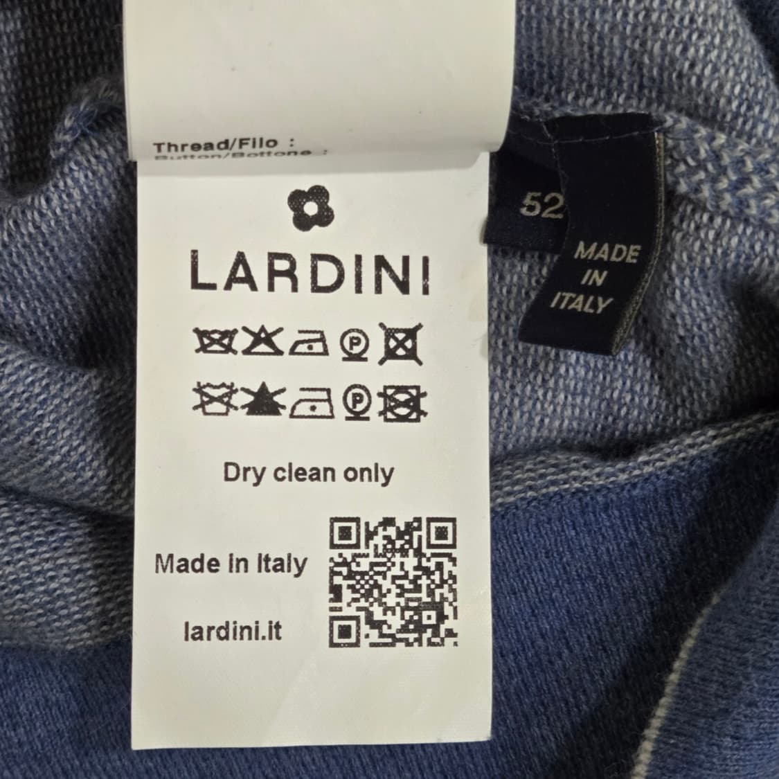 [105] LARDINI 이탈리안 코튼 니트 (블루) 상품이미지5