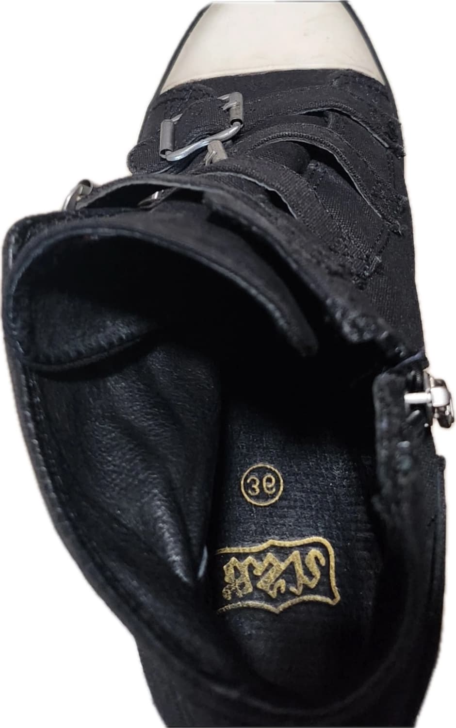 아쉬 스니커즈 운동화 웨지힐 블랙 36 상품이미지3