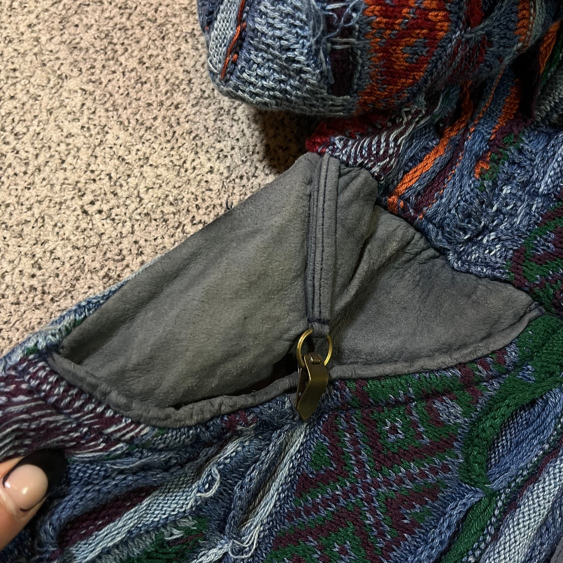 COOGI 쿠지 버클 케이블 니트 자켓 상품이미지8