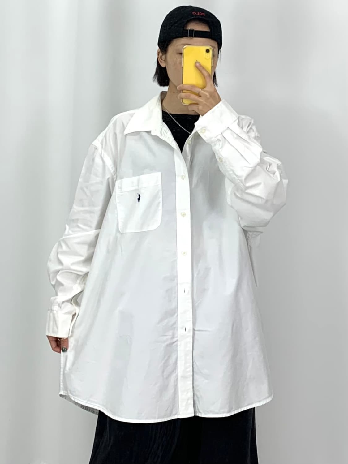  [4XL]POLO 화이트 옥스포드 긴팔셔츠  상품이미지1