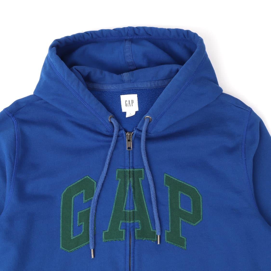갭 블루 아플리케 로고 후드집업 상품이미지2