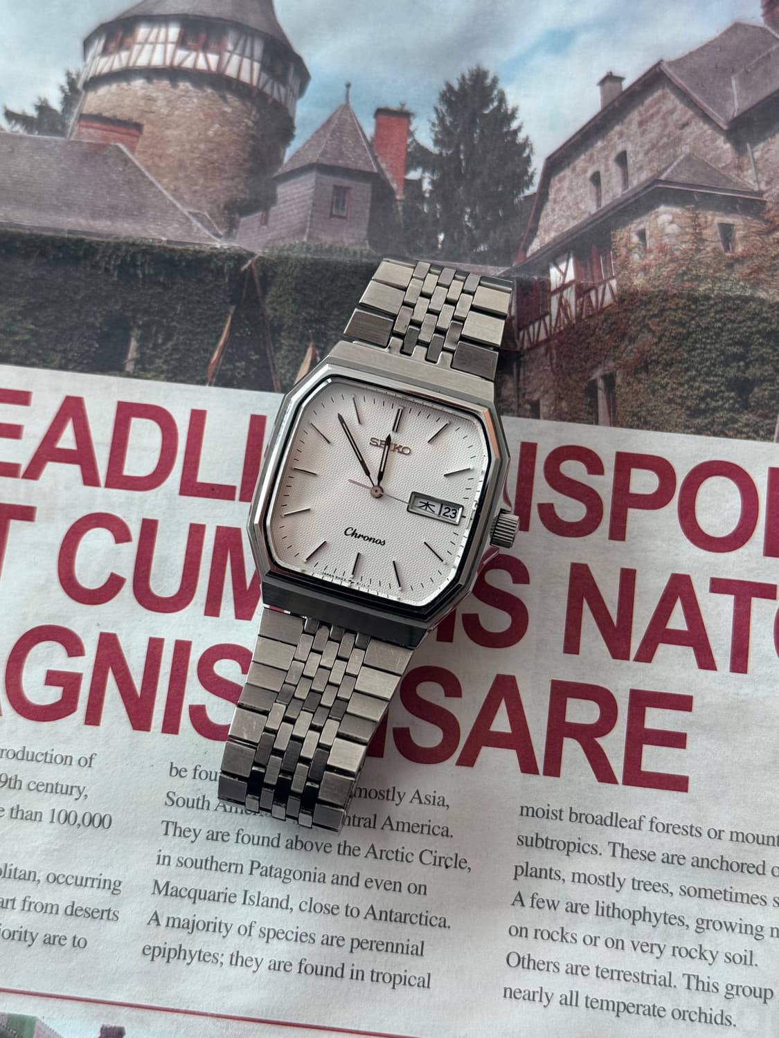 Seiko 세이코 Chronos 스퀘어 데이-데이트 상품이미지2
