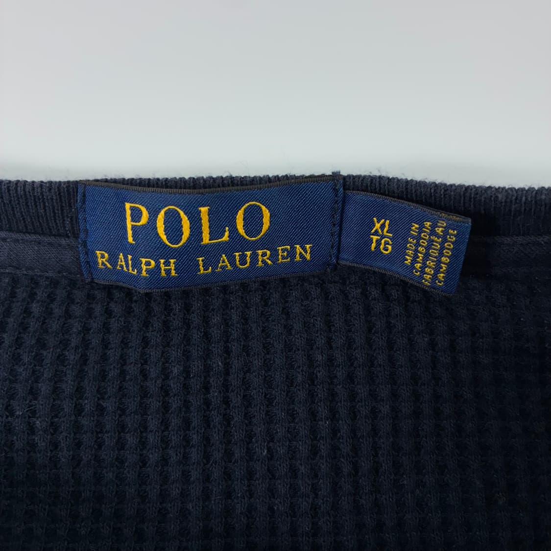 Polo 폴로 랄프로렌 딥네이비 화이트 포니 외플니트 상품이미지4