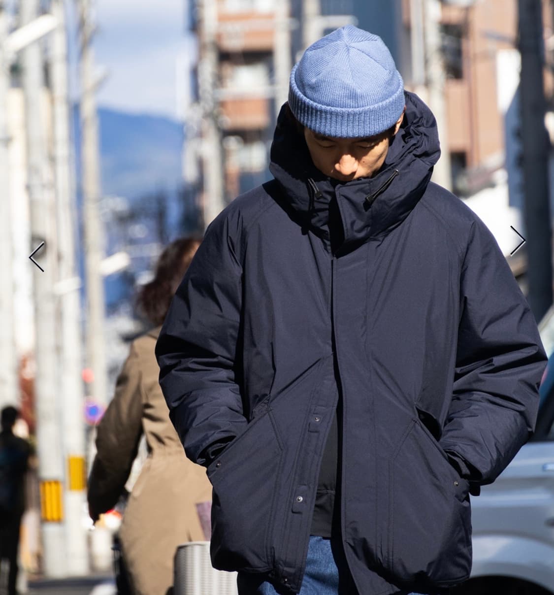 나나미카 25fw 고어텍스 다운코트 네이비 상품이미지4