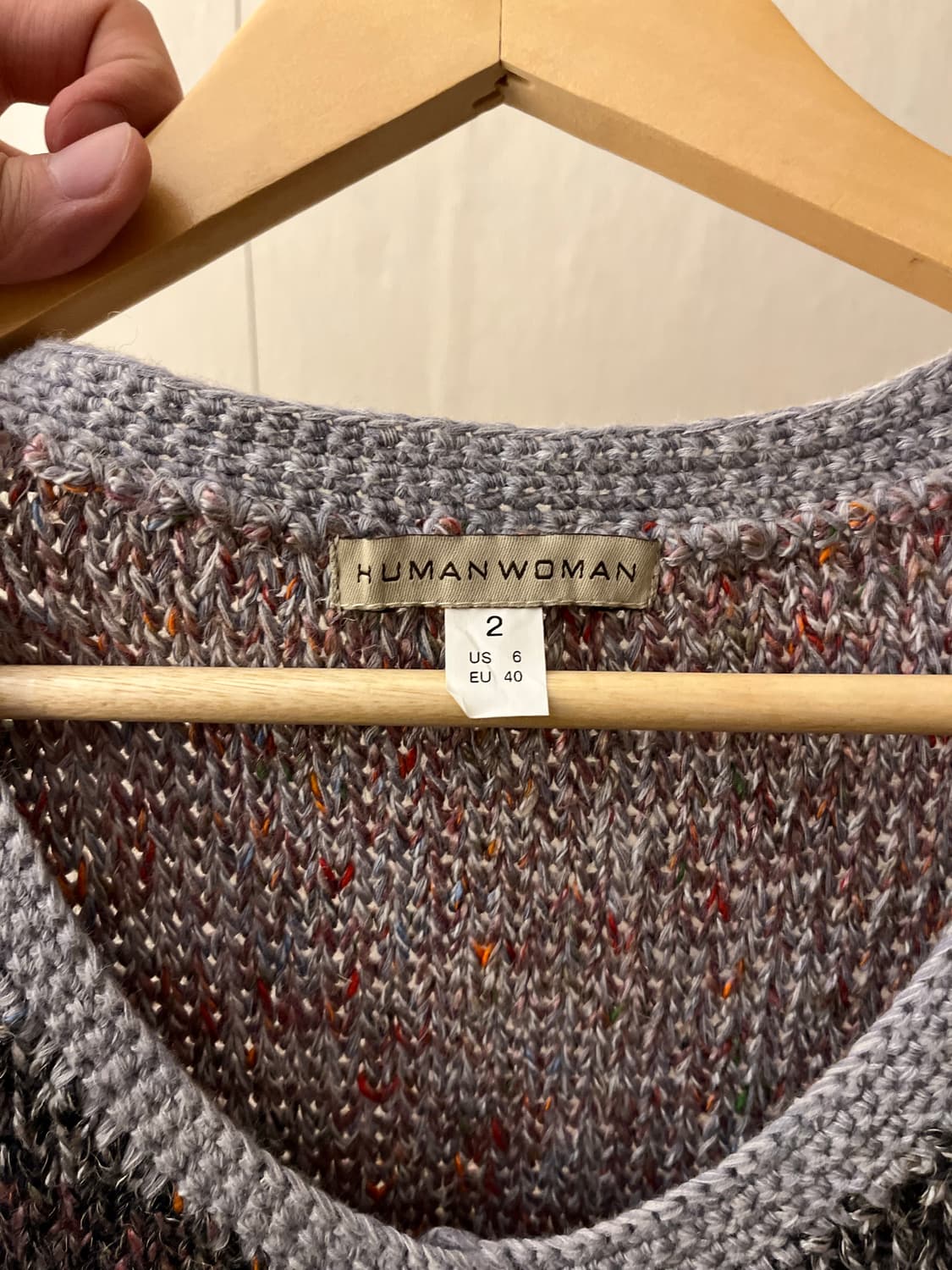 휴먼 우먼 니트 조끼 상품이미지3